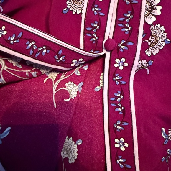 LOFT Plum Floral Maxi Dress - Picture 13 of 16